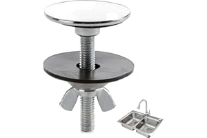 NUQIN Stainless Steel Sink Blanking Cap, Tap Hole Stopper - Keeps Kitchen & Bathroom Sink Clean - 1 Pcs