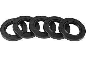 HEROFFIX 5 Pcs Rotary Shaft Seal High Pressure Oil Seal 30x50x7mm Black Nitrile 70 Durometer Rubber