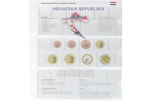 LINDNER Das Original Foglio formulario Carato Euro Coin EUR: Nuovi Paesi dell'euro: Croazia