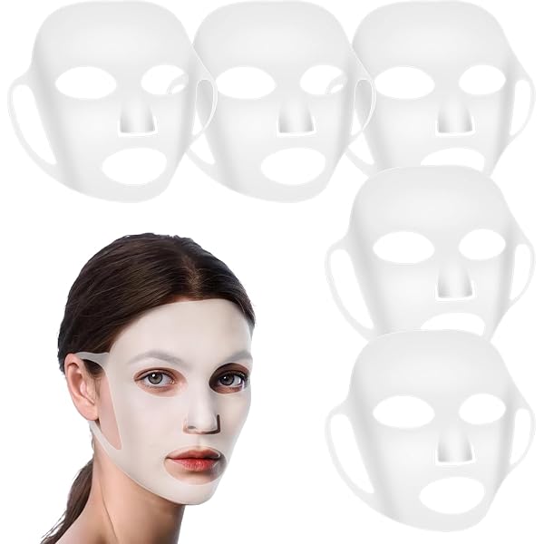 CPJJ Silikon-Maskenabdeckung – Wiederverwendbare Gesichtsmaske Zum Fixieren & Feuchthalten