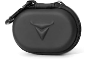 Decibullz - Zipper Headphones Carrying Case, Perfect for Earphones and Earplugs (Black)