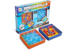 RMS INTERNATIONAL Amazeballs 2 Handheld Balance Challenge Games Maze Route & Overpass Rolling Balls Toys Fidget Labyrinth Kids 6+