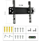 Tarix Televizyon Sabit Askı Aparatı, Duvar Montajı, Siyah, Demir, T&uuml;m Markalarla Uyumlu FOCUS 55"-65"(55"-65")