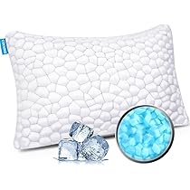 tuphen Cuscino da viaggio in memory foam triturato – Cuscino rinfrescante comprimibile da campeggio per dormire, cuscino compatto di supporto per adulti e bambini, per viaggi in spalla, escursionismo
