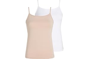 TOMMY HILFIGER Damski 2-pak CAMI UW0UW05957, pomarańczowy, M, Pomarańczowy (biały/mglisty róż), M
