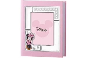 VALENTI ARGENTI Album Foto Minnie Mouse Personalizzabile con letterine adesive