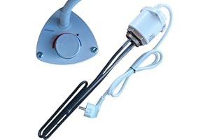 PAG Turbo GmbH® - 230V Heizstab Heizpatrone für Boiler m. Thermostat 1,5kW - 2kW - 3kW Gewinde 1" (ca. 33mm), 2kW - 3kW Gewinde 6/4" (ca. 47,4 mm) (6/4" - 3kW)