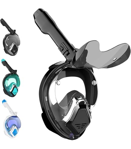 Maschera Da Snorkeling Integrale Ledeak - 180° Visuale Panoramica - Antiappannante E Pieghevole - Foto 4