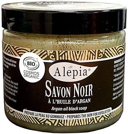 Black Soap with Argan Oil 100% Organic for Scrub and Hammam - 200 grammes