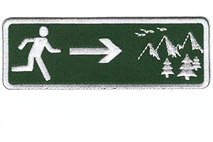 Titan One Europe - Escape to Nature Camping Rucking Bug Out Morale Patch Iron on Escapade à La Nature Écusson Brodé Thermocollant