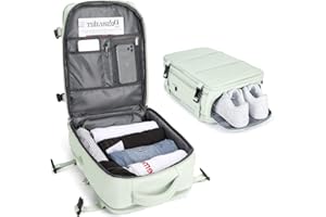 BJLFS Mochila Viaje Cabina Avion 40x20x25 para Ryanair maletas de viaje cabina avion Bolsa de Cabina 45x36x20 para EasyJet Equipaje de Mano Cabina Avion Mochila de Senderismo