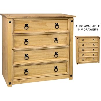 Core Products Four Drawer Chest Pine Antique Wax Amazon Co Uk