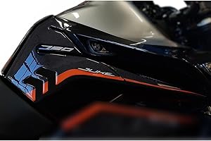 Resin Bike Adesivi Moto Compatibile con KTM Duke 790 2018-2020. Protezioni Laterali Serbatoio da Urti e Graffi. Coppia Adesivi 3D Resinati Lato Destro e Sinistro