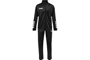 hummel Promo Poly Suit Trainingsanzug Herren - Tracksuit, Sportanzug & Freizeitanzug - 2-Teiliger Jogginganzug mit Jogginghose & Trainingsjacke - aus 100% Polyester mit Glatter Oberfläche