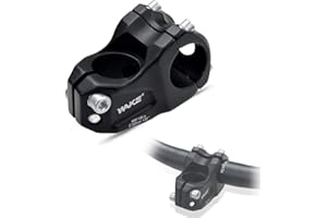GoHZQ Wake Potence de vélo 30 degrés légère et courte pour guidon BMX 31,8 50 mm