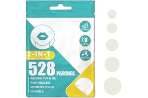 TOMILIOLD 528 Piezas Parches Granos Parches Acne Hidrocoloides Invisible Acne Patch Enriquecido Aceite Ácido Salicílico Parches Para Granos Pimple Patches Treatment