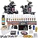 Solong Tattoo® Complete Tattoo Kit 2 Pro Machine Guns 28 Inks Power Supply Foot Pedal Needles Grips Tips TK224