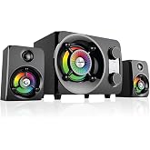 Rampage RMS-G8 2+1 25 W Bluetooth USB SD FM Radyolu Rainbow LED Işıklı Gaming Ses Sistemi