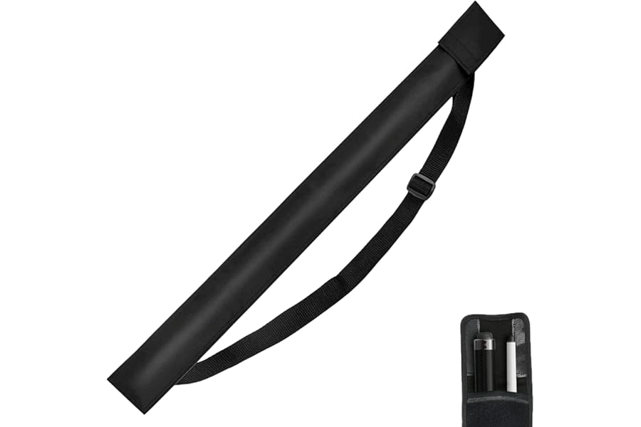 XINXINGDINGSHENG 1/2 Snooker Cue Case Bag Anti Dust Snooker Billiard Cue Cases Portable with Adjustable Strap Waterproof Oxford Cloth Portable and Backpackable Billiard Stick Bag