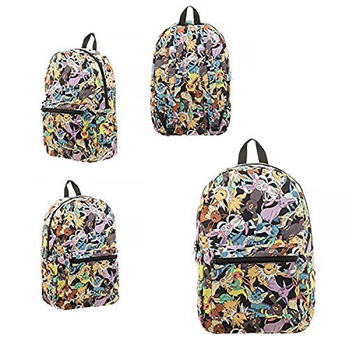 Preisvergleich Produktbild Bioworld "Pokemon Eevee Evolution Toss Print Sublimated Rucksack