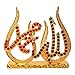 ART N HUB Brass 24 K Gold Plated With Stones Allah Sign Car Dashboard Idol Handicraft Statue & Decorative Spritual Ibadat Vastu Showpiece - Muslim Religious Ibadat Gift Item & Mujasma Sazi for Masjid / Temple / Home Decor / office / Study Table RS.464.00