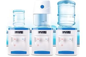 BAZARGAME Dispensador de agua eléctrico de 550 W, fuente de agua caliente, fuente de agua caliente, de pie para bebidas frías calientes