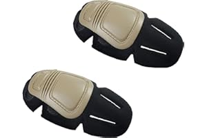 JEIMAI Set di ginocchiere tattiche Airsoft combattimento Paintball adatto per militari G3 G2 Pantaloni Camicia (Ginocchio DE)