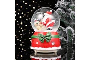 IBLUELOVER Prinzessin Schloss Vintage Spieluhr Fallend Schnee Musikbox mit bunter Beleuchtung Spieluhrenwelt LED Leuchtend Spielzeug Dekoration Weihnachten Geburtstag Geschenk für Mädchen Kinder