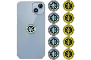 JAWUZ Lot de 10 Patch Anti Ondes Portables,pour téléphones portables, Auto-adhésif Protection Efficace Contre Les Ondes Wi-FI et 5G pour Téléphones Tablettes et PC (or et argent)