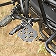 SGTB Steel RE Himalayan 450 Foot Rests Left Right Sides Footrest Laser Cut Step Plates Black