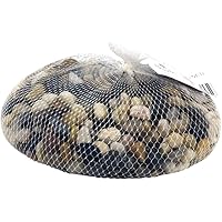 Rayher 8808104 Fluss-Kiesel, mittelbraun, Beutel 1 kg, natürliche Steine für schöne Dekorationen