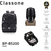 Classone BP-BS200 Business VIP B2 -Serisi 15.6 inch Uyumlu WTX Pro Su Ge&ccedil;irmez Kumaş Laptop Sırt &Ccedil;antası -Siyah