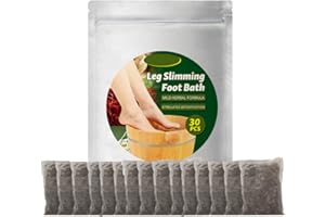 Hocossy Foot Soak for Foot Spa, Leg Slimming Foot Bath, Lymphatic Drainage Ginger Foot Soak, Unisex Foot Reflexology Spa Relax Massage Ginger Foot Bath Bag, Relieve Calf Muscles