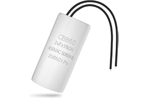 SCOOYUCK CBB60 Kondensator 2µF 450V Anlaufkondensator, Motorkondensatoren 2uF