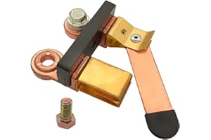 Side Post Knife Blade Master Switch, Ampper 12V / 24V Battery Disconnect Switch Isolator for Marine Car Boat RV ATV Vehicles (with Long Bolt)