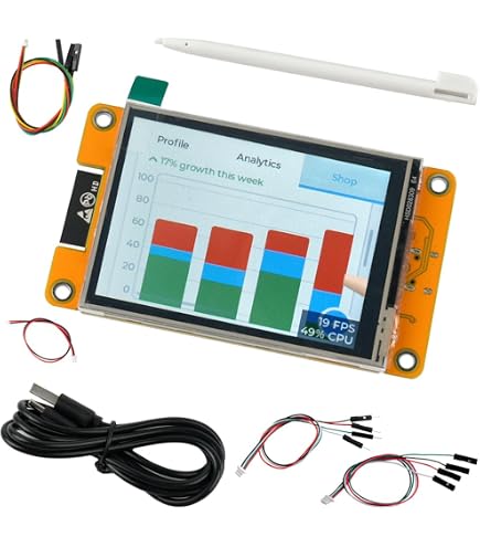 DIYmalls 2,8 duim ESP32 Vertoning ESP32-2432S028R Weerstand biedend Touchscreen 240x320 TFT LCD Module ESP 32 Ontwikkelingsraad voor Arduino IDE