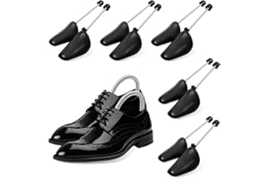 Cexovo Shoe Trees 5 Pairs Men's Plastic and Metal Shoe Stretcher for Sports Shoes, Moccasins, High Heeled Shoes, Casual Shoes, Size EU 39-47