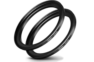 58mm-67mm Step Up Ring [58mm Lens to 67mm Filter], FANZR Camera Lens Filter Adapter Ring Lens, Premium Aluminum (2 Pack)