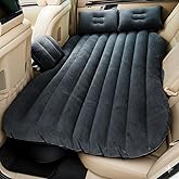 VARNIRAJ Car Inflatable Bed - Back Seat Car Mattress with Air Pump & 2 Pillows - Portable Travel Air Bed for Kids & Camping -