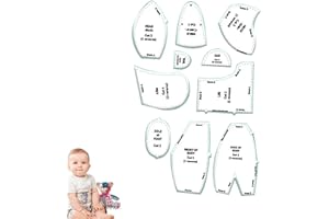 Manolyee 10/12/15 inch Bear Template Ruler Set - Bear Sewing Template Pattern,Quilting Template Ruler,Beginner Craft Bear Sewing Ruler Set for Use in Quilting,Sewing,and Craft Projects