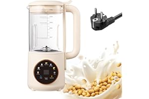 TWSOUL Machine automatique de préparation de lait végétal, 8 en 1, 1400 ml, 16 lames, retard de départ, presse-agrumes