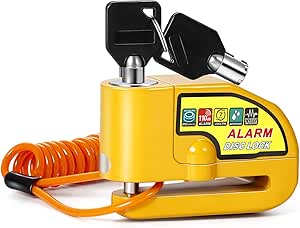 Lucchetto Antifurto Moto RADIKAL RK14S Con Allarme 120 DB - Bloccadisco SRA Omologato Con Doppio Bloccaggio 14 Mm E Supporto RK402 - 2