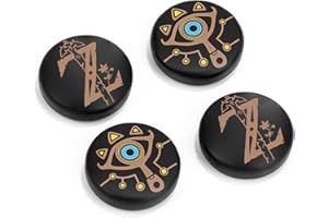 DLseego Copri levette analogiche compatibili con Switch Grip Joy con Grip Switch Thumb Grips Switch Lite OLED Accessori Thumb Grips Switch Thumb Caps, 4 Analog Stick Switch Cover,Marrone Nero