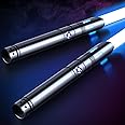 ANASABER Light Saber,Dueling Light Saber 2 Pack, 12Color RGB Lightsabers with Metal Hilt,Replaceable Blade FX Light Sabers for Adults,Kids, Birthday, Children's Day Gifts, Black S8