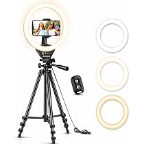 Selfie-licht Met Clip Voor Telefoon – 3 Kleurtemperaturen En 10 Helderheidsstanden, LED-videolicht, Oplaadbaar, Compatibel Met Smartphone, IPad En Laptop