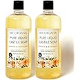 BEE ORGANIK Pure Liquid Castile Soap | Natural, Organic and Safe | Eco-Friendly and Non-Toxic | Hands and Body | Baby and Pet Safe| 475 ml x 2 pcs