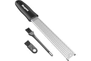 FOLAI Haquno - Grattugia per grattugia, parmigiano, limone, zenzero, aglio, noce moscata, cioccolato, verdure, frutta – lama affilata in acciaio inox