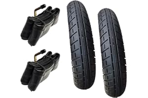 ASC 2 x Pram Tyres & 2 x Tubes 10" x 2 stroller, Mountain Buggy Duet swift 10"