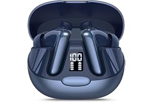 Puqo AI Traducteur Vocal Instantané, 48H Ecouteur Traducteur Instantané avec 164 Langues, 7 Modes de Traduction, 3 en 1 Écouteur Traducteu, Buletooth 5.3 Oreillette Traduction Instantané, Bleu Foncé