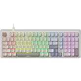 Coverzone Kablolu Mekanik Oyun Klavyesi - Rainbow Aydınlatma - Hot Swap | Ajazz AK980 Krem - Red Switch